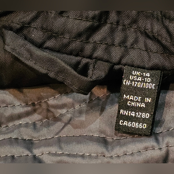 Land Rover Black Racing Driving Jacket Coat Women Sz 10 England Jaguar Nylon Zip - Picture 7 of 8